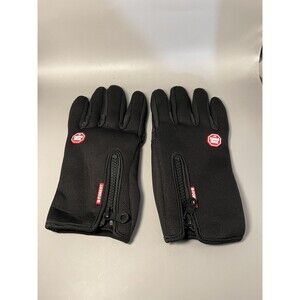 B-Forest Winter Gloves Mens XL Zipper Windproof Bike Hiking Touchscreen Grip
